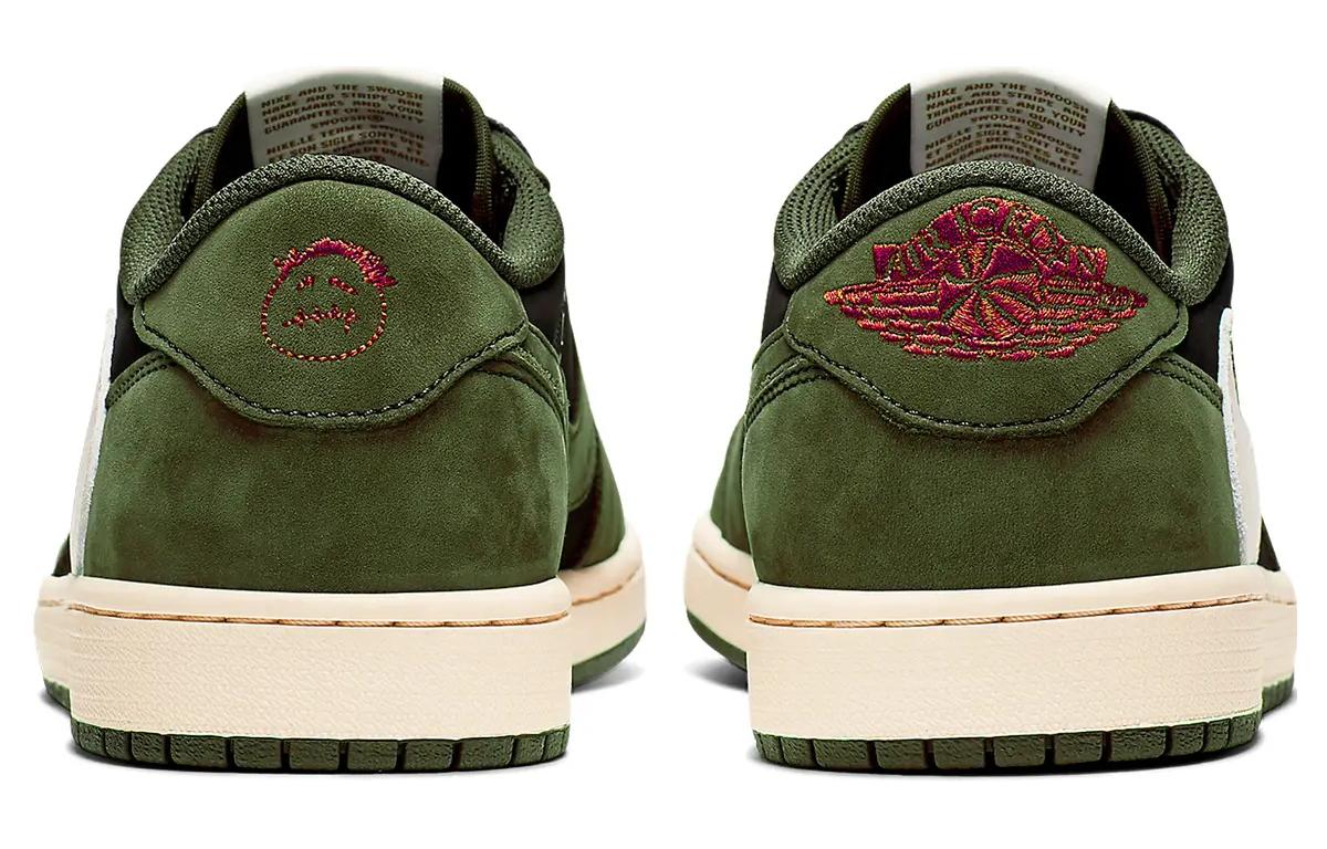 Retro Low Top Sneakers - Olive Green Edition